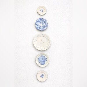 Curated Vintage Blue & White Chinoiserie Plate Wall